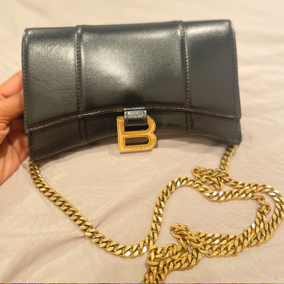 Balenciaga Hourglass Wallet On Chain Bag - Picture 1 of 2